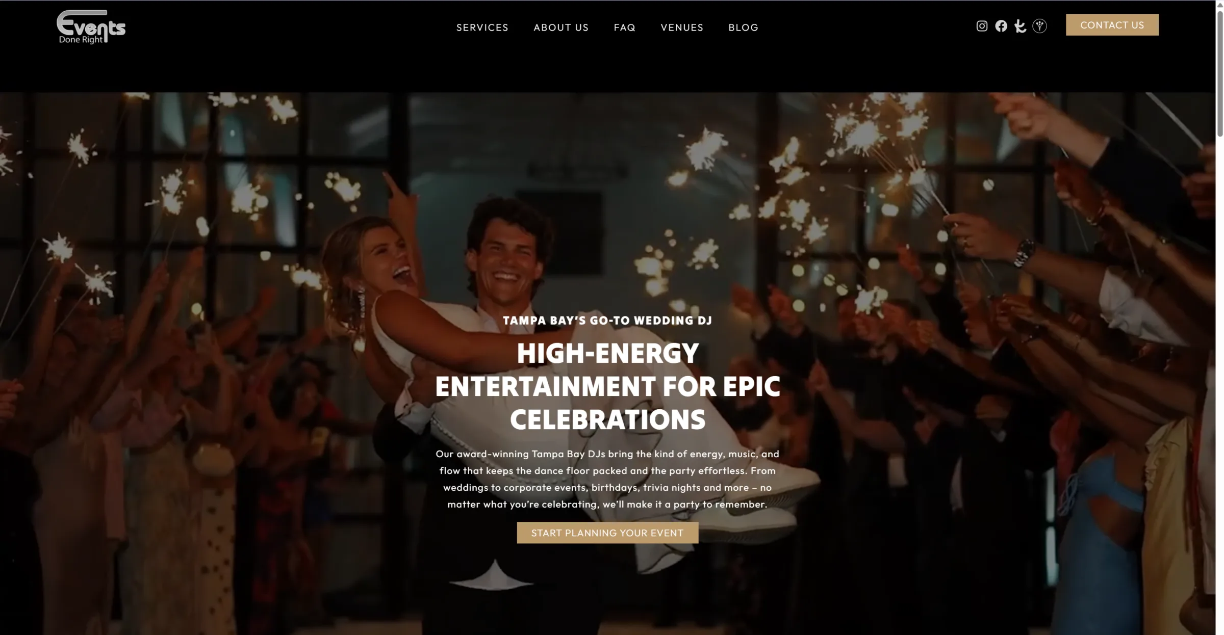 Events Done Right Tampa Bay Event DJs HomePage fireworks - Welcome to the New Events Done Right Website Events Done Right Tampa Bay Event DJs HomePage fireworks